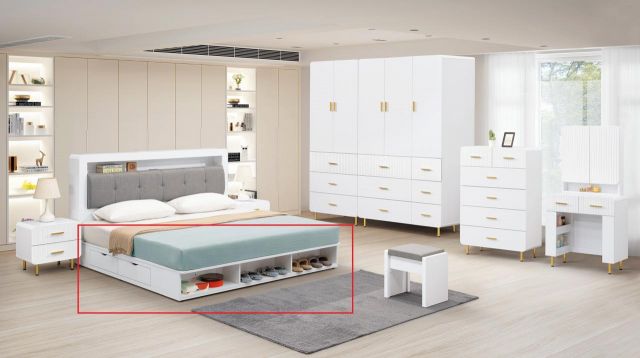 赫拉 5 尺二抽圓弧床底